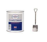 Atkinson Oil Co. CV Moly Grease - High Performance Molybdenum Disulphide CV Joint Grease Multi-Purpose- 500g Tube - Made in UK