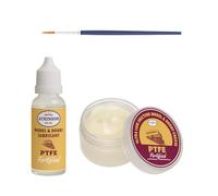 Atkinson Oil Co. Hobby Lubrication Kit - PTFE Grease 10g, PTFE Lubricant 10ml & Application Brush - Precision Maintenance Set for RC Cars, Model Trains, Gears, Pivots & Hobby Mechanisms