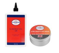 Atkinson Oil Co. Precision Lathe Care Kit | Slideway Oil 68 (100 ml) + Lathe Chuck & Jaw Grease (30 g) - Smooth Feed, Anti Stick-Slip & Reliable Clamping