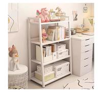 Atkits 3 Tier Ladder Shelf White Ladder Shelf Bookcase Narrow Standing Shelf for Multifunctional Storage Home Bedroom Bathroom Office,4 tier 60cm