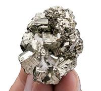 AtkitS beautiful Natural Peru Pyrite Ore Stone Crystal Mineral Specimen Pyrite Cube Cluster Energy Home Decoration