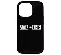 ATL LHR Flight Route Atlanta London Air Codes Case for iPhone 13 Pro