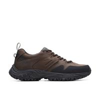ATL Walk Go Waterproof Dark Brown Leather Trainers Clarks Brown 9-Standard Fit