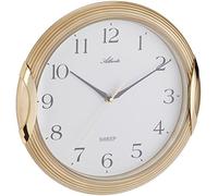 Atlanta 4235-9 Analogue Wall Clock Gold, Gold-Coloured, Modern