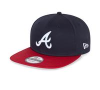 Atlanta Braves Cap Snapback Flat Brim New Era 9Fifty Navy Red Medium Large