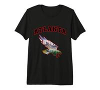 Atlanta City Skyline Inside A Bird Silhouette Atlanta Pride Premium T-Shirt