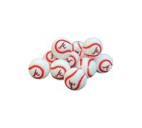 Atlanta Focal Bead Sports Baseball 12pk 0.76” for Bulk Keychains Silicone Charm Brave Beadable Pens Freshie Hangers Logo Georgia