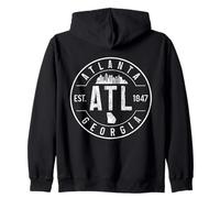Atlanta Georgia ATL Pride Vintage Zip Hoodie