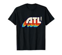 Atlanta Georgia ATL Vintage Retro 1970s 1980s Typography T-Shirt