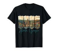 Atlanta Georgia Brush Stroke Skyline Pride Value Graphic T-Shirt