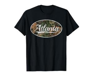 Atlanta Georgia Camouflage Classic Throwback Art T-Shirt