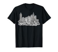 Atlanta Georgia Hotlanta A Town Downtown Skyline Hometown Value Graphic T-Shirt