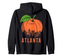 Atlanta Georgia Peach State ATL Pride Vintage Zip Hoodie
