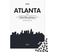 Atlanta Georgia Travel Puzzle 1000 Pieces, Famous Building Scenic Print, Screen-Free Fun, Interlocking Paper Pieces, Birthday Gift for Families, 70x50cm/1000pcs