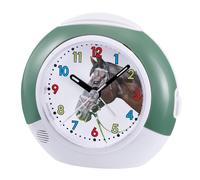 ATLANTA Kids Alarm Clock With Silent Chime Green Horse 2149/6