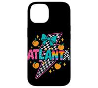 Atlanta Peach Checkered Lightning Rainbow Pride Tee Case for iPhone 14