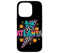 Atlanta Peach Checkered Lightning Rainbow Pride Tee Case for iPhone 14 Pro