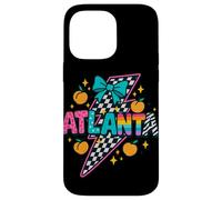 Atlanta Peach Checkered Lightning Rainbow Pride Tee Case for iPhone 14 Pro Max