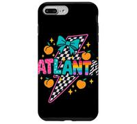 Atlanta Peach Checkered Lightning Rainbow Pride Tee Case for iPhone 7 Plus/8 Plus