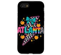 Atlanta Peach Checkered Lightning Rainbow Pride Tee Case for iPhone SE (2020) / 7 / 8