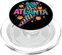 Atlanta Peach Checkered Lightning Rainbow Pride Tee PopSockets PopGrip for MagSafe