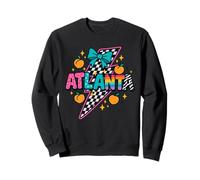 Atlanta Peach Checkered Lightning Rainbow Pride Tee Sweatshirt