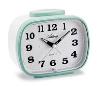 Atlanta Quartz Bell Alarm Clock 2172/6, Green, 11 x 9 x 6 cm