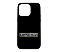 Atlantic Ave NYC Subway Train Sign Retro Brooklyn New York Case for iPhone 15 Pro Max