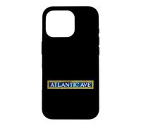 Atlantic Ave NYC Subway Train Sign Retro Brooklyn New York Case for iPhone 16 Pro