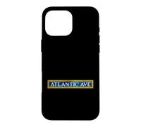 Atlantic Ave NYC Subway Train Sign Retro Brooklyn New York Case for iPhone 16 Pro Max