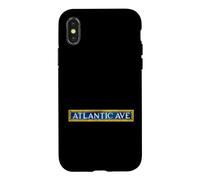 Atlantic Ave NYC Subway Train Sign Retro Brooklyn New York Case for iPhone X/XS