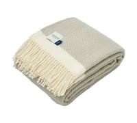 Atlantic Blankets | Herringbone Wool Blanket | Harbour Mist L