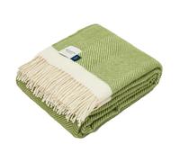 Atlantic Blankets | Herringbone Wool Blanket | Kelp Green | WildBounds Standard