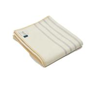 Atlantic Blankets | Recycled Cotton Blanket | Grey Stripe - Yellow Stitch L