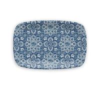 Atlantic Blue - Melamine/Plastic Rectangular Platter/Tray