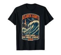 Atlantic Giants Nazare Portugal Big Wave Surf T-Shirt