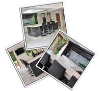 Atlantic Lush Chrome Stool Black & Chrome Legs