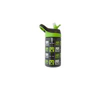 Atlantic Mobs Head Water Bottle | Boys Girls | Adults | School Office Work | Multi | Green/Black, 450 ML