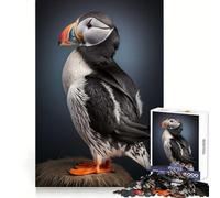 Atlantic Puffin Hard Jigsaw Puzzle for Adults 1000 Pieces Smart Challenge Leisure Escape Fine Lock Thoughtful Gift (38x52cm)