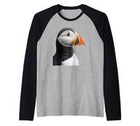 Atlantic Puffin Iceland Sea Bird Colorful Beak Birdwatcher Raglan Baseball Tee