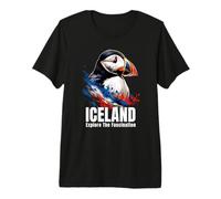 Atlantic Puffin Iceland Travel Nature Explore Bird Adventure Premium T-Shirt