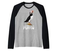 Atlantic Puffin Muffin Seabird Easily Distracted By Puffin Raglan Baseball Tee