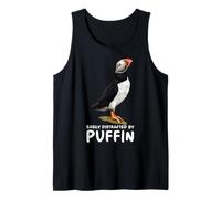 Atlantic Puffin Muffin Seabird Easily Distracted By Puffin Tank Top