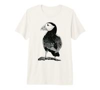 Atlantic Puffin Sketch s Seabird Nature Illustration Premium T-Shirt