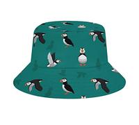 Atlantic Puffin Unisex Bucket Hats Summer Fisherman Cap Cute Sun Hat for Travel Beach