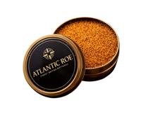 Atlantic Roe Finest UK Cod Bottarga Grated 70g Tin Can - British Cured Cod Roe - Gourmet Umami Seasoning for Pasta & Seafood