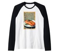Atlantic Salmon Raglan Baseball Tee