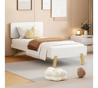 Atlantic - Single - Low Foot-End Bed - White - Wooden - 3ft - Happy Beds