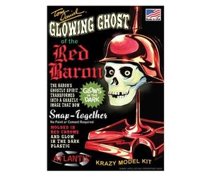 Atlantis 6742 Tom Daniel Ghost of the Red Baron Red Chrome Glow model kit SEALED