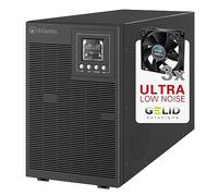 Atlantis A03-OP3002XLN UPS OnLine 75% Quiet Uninterruptible Power Supply Server Double-conversion Pure Sine Wave 3000VA 2100W, Fan Low Noise Gelid 31.3 dbA, USB, 4 IEC, Slot, 6x12V-9Ah